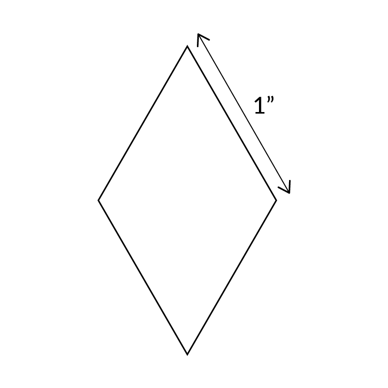 6-Point Diamond (60 degree) - English Paper Pieces