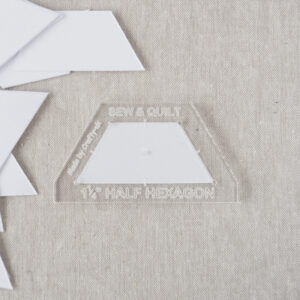 Half Hexagon - Acrylic Template - Image 3