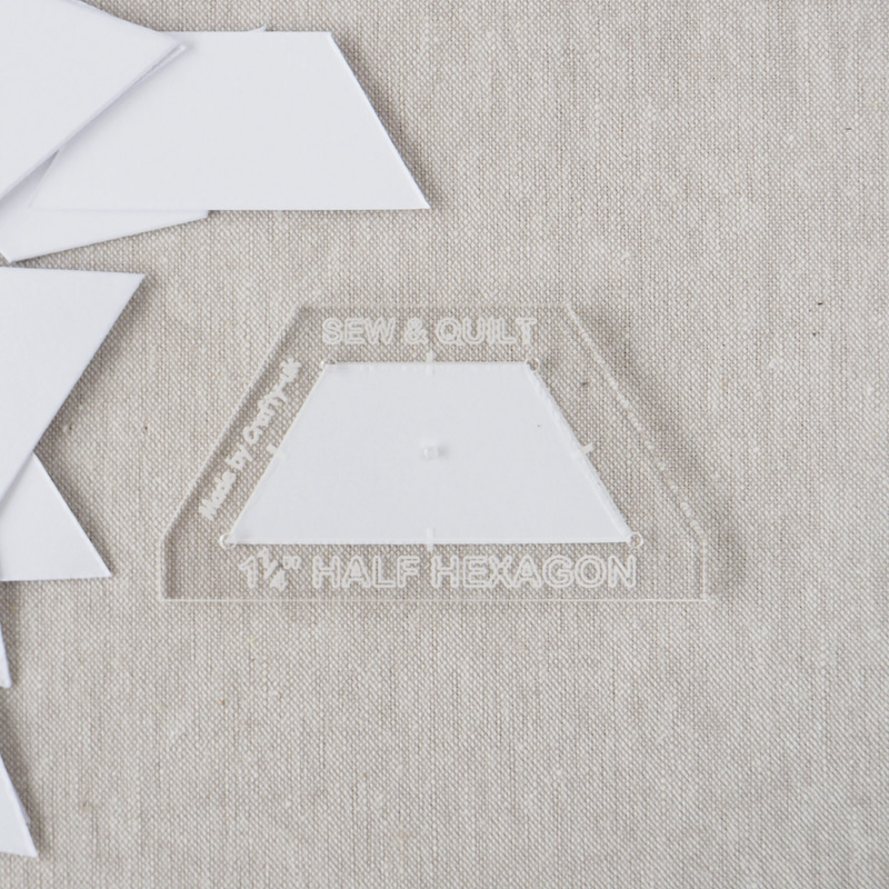 Half Hexagon - Acrylic Template