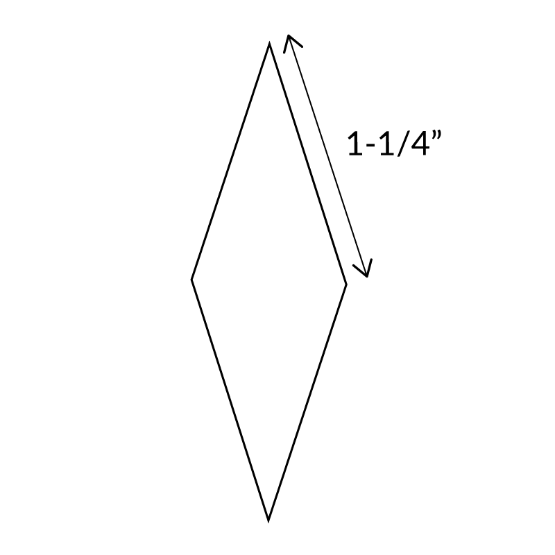 12-Point Diamond - English Paper Pieces