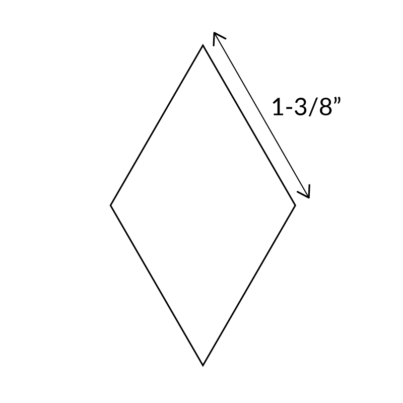 6-Point Diamond (60 degree) - English Paper Pieces
