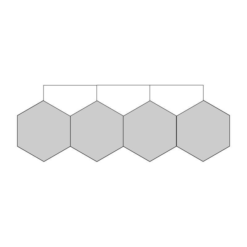 Half Hexagon (Pointed) - English Paper Pieces