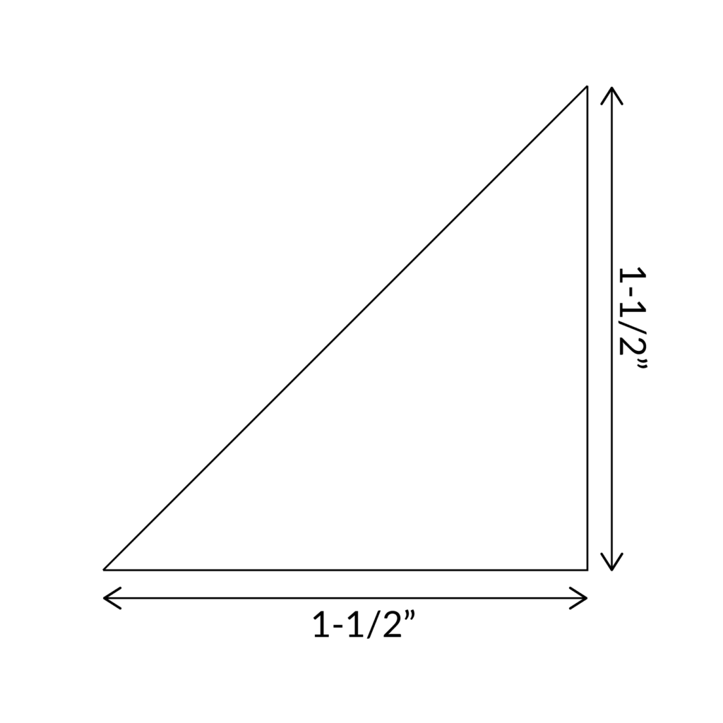 Half Square Triangle - English Paper Pieces