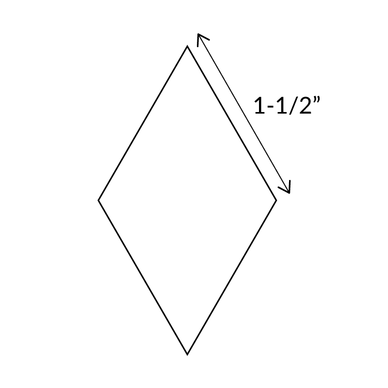 6-Point Diamond (60 degree) - English Paper Pieces