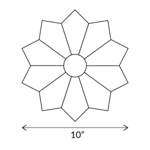Chrysanthemum (10 Petal) - English Paper Pieces