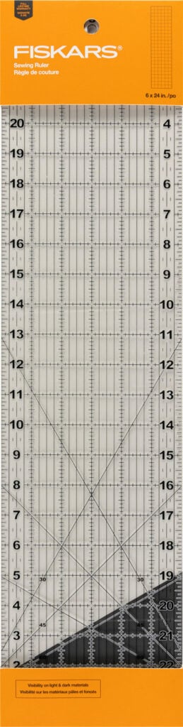 Fiskars Acrylic Quilting Ruler 6 x 24 Inches