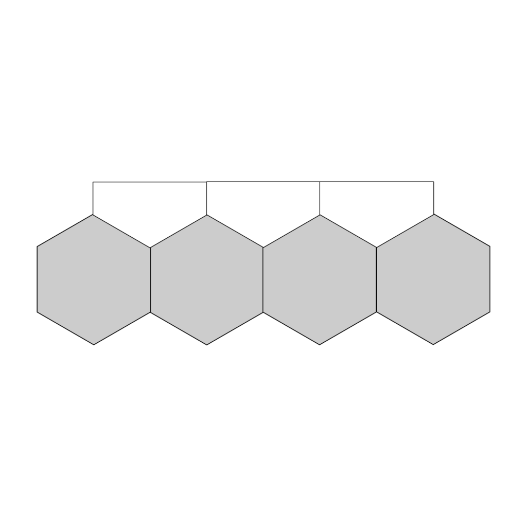 Half Hexagon (Pointed) - English Paper Pieces