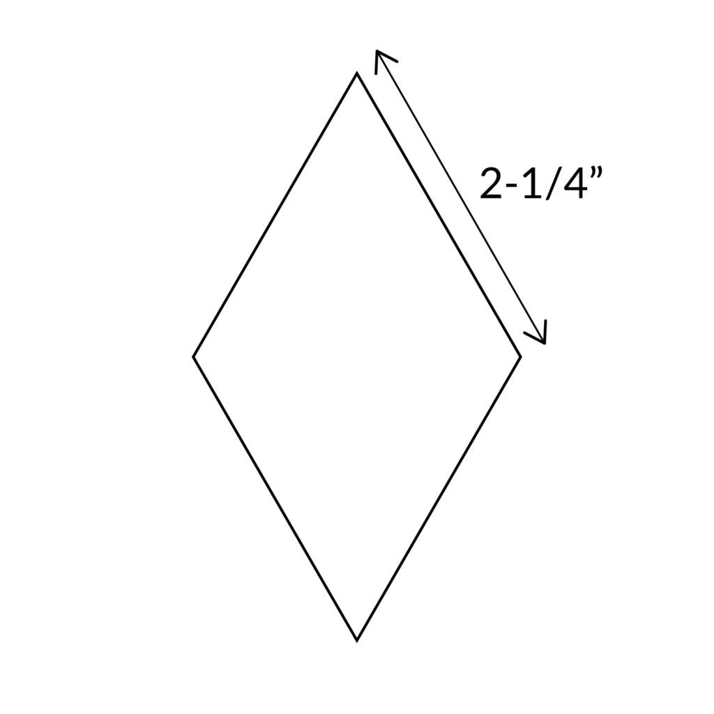 6-Point Diamond (60 degree) - English Paper Pieces