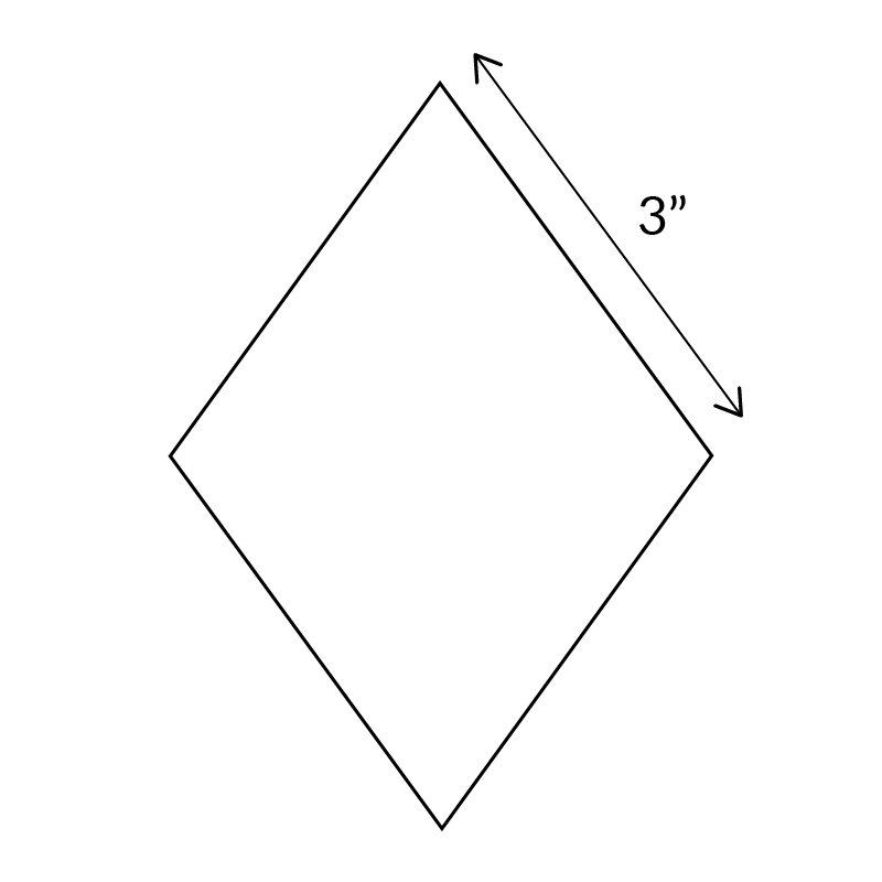 5-Point Diamond - English Paper Pieces