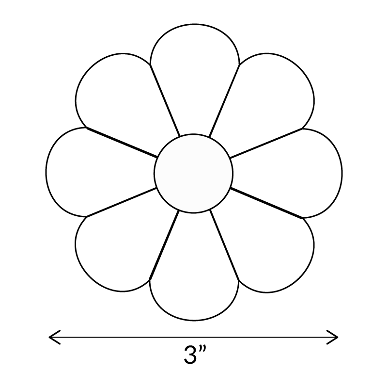 Dresden (16 Petal) - English Paper Pieces