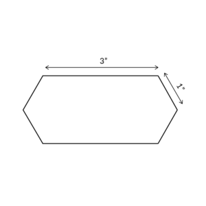 Elongated Hexagon - English Paper Pieces - Image 4