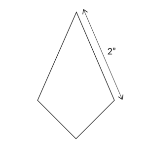 4-Point Diamond - English Paper Pieces - Image 2