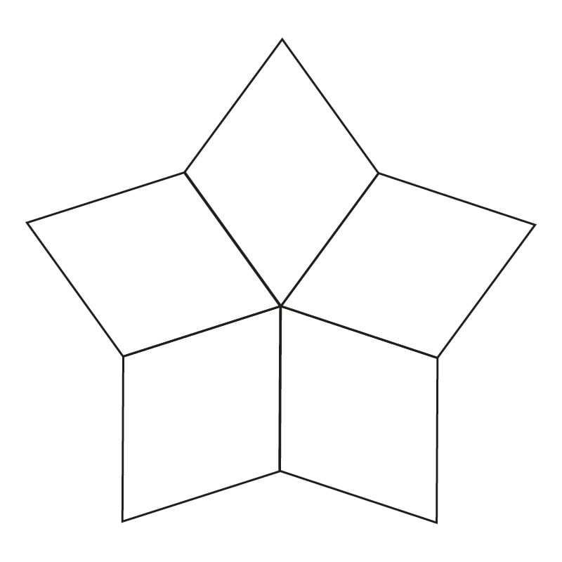 5-Point Diamond - English Paper Pieces