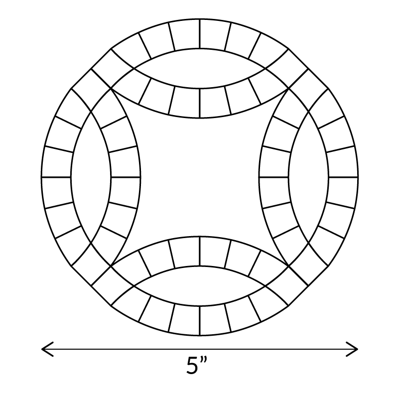 Double Wedding Ring - English Paper Pieces