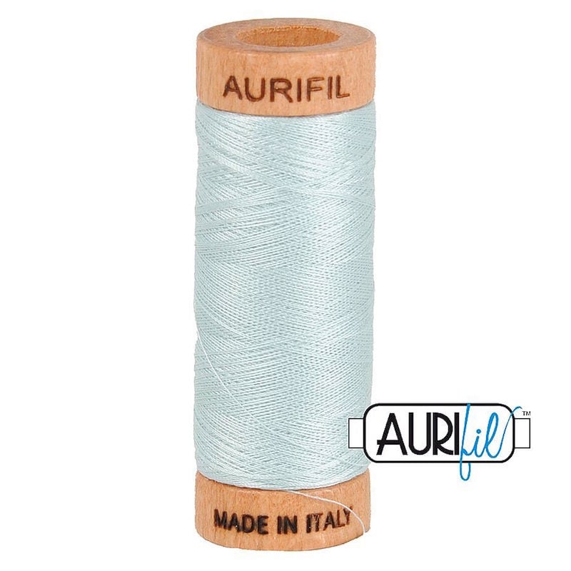 Aurifil 80wt Cotton Thread, Light Grey Blue #5007