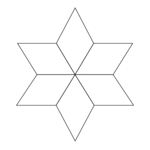 6-Point Diamond (60 degree) - English Paper Pieces - Image 3