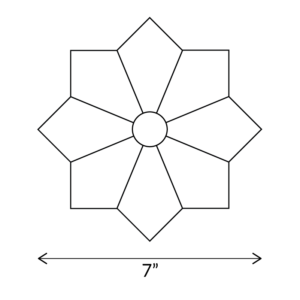 Chrysanthemum (8 Petal) - English Paper Pieces - Image 4