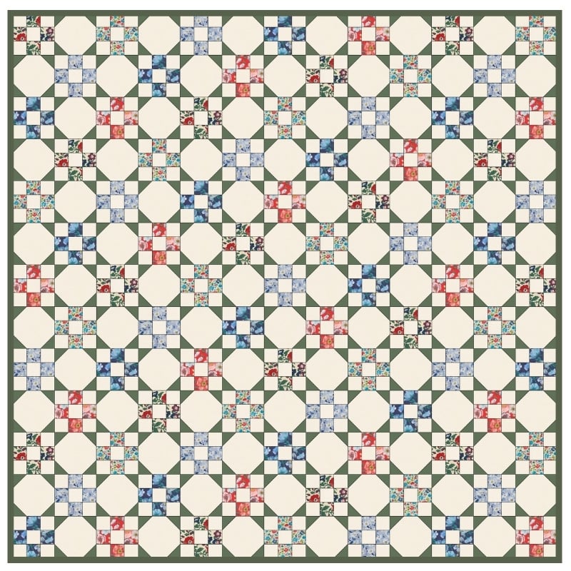 9 Patch Snowball Quilt Kit