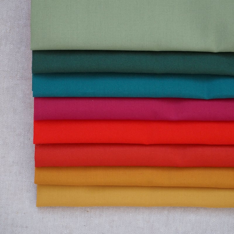 Art Gallery Fabrics Pure Solids Fat Quarter Bundle, Christmas