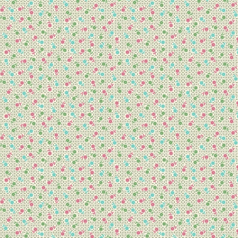 Aunt Grace Calicos Aqua Ditsy | R350685-AQUA