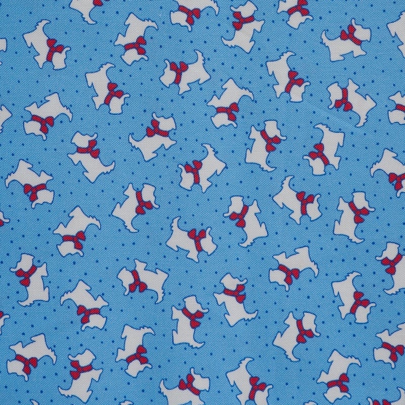 Aunt Grace Goes Scrappy Blue Scottie | R351535D-BLUE