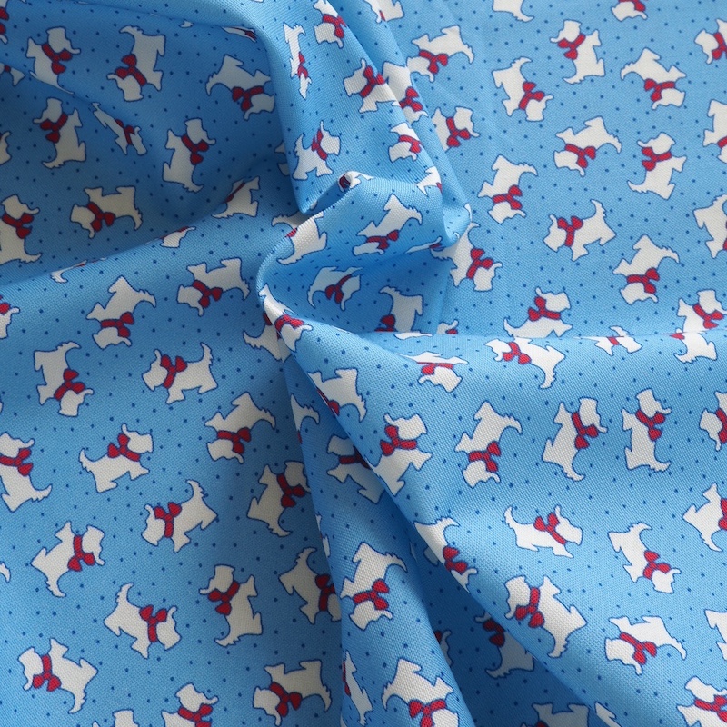 Aunt Grace Goes Scrappy Blue Scottie | R351535D-BLUE