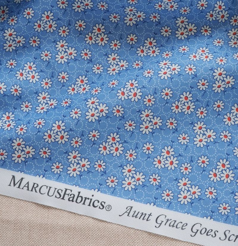 Aunt Grace Goes Scrappy Blue Daisy | R351527D-BLUE