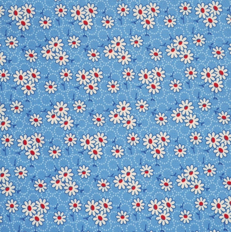 Aunt Grace Goes Scrappy Blue Daisy | R351527D-BLUE