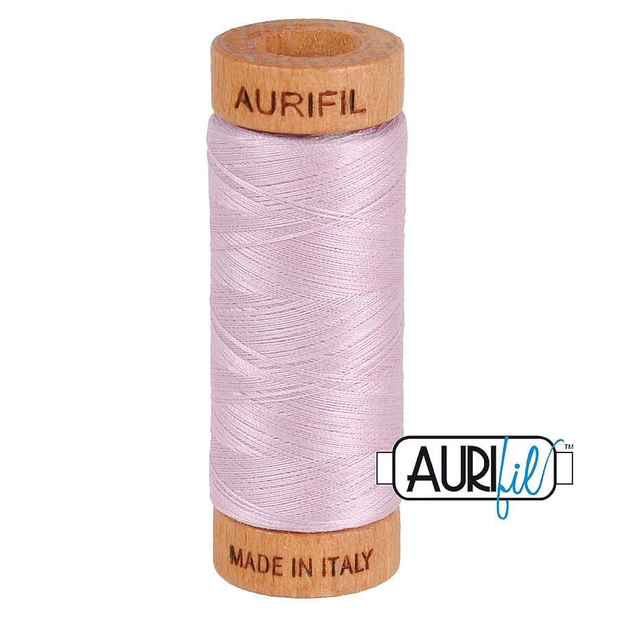 Aurifil 80wt Cotton Thread, Light Lilac #2510