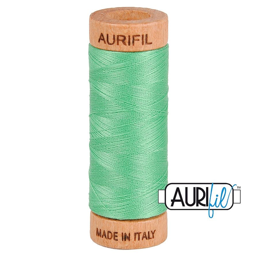 Aurifil 80wt Cotton Thread, Light Emerald #2860