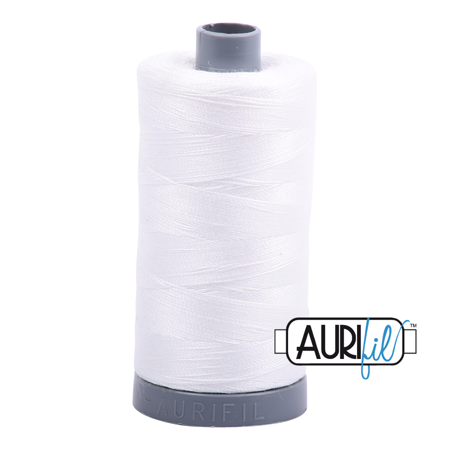 Aurifil 28wt Cotton Thread, Natural White #2021