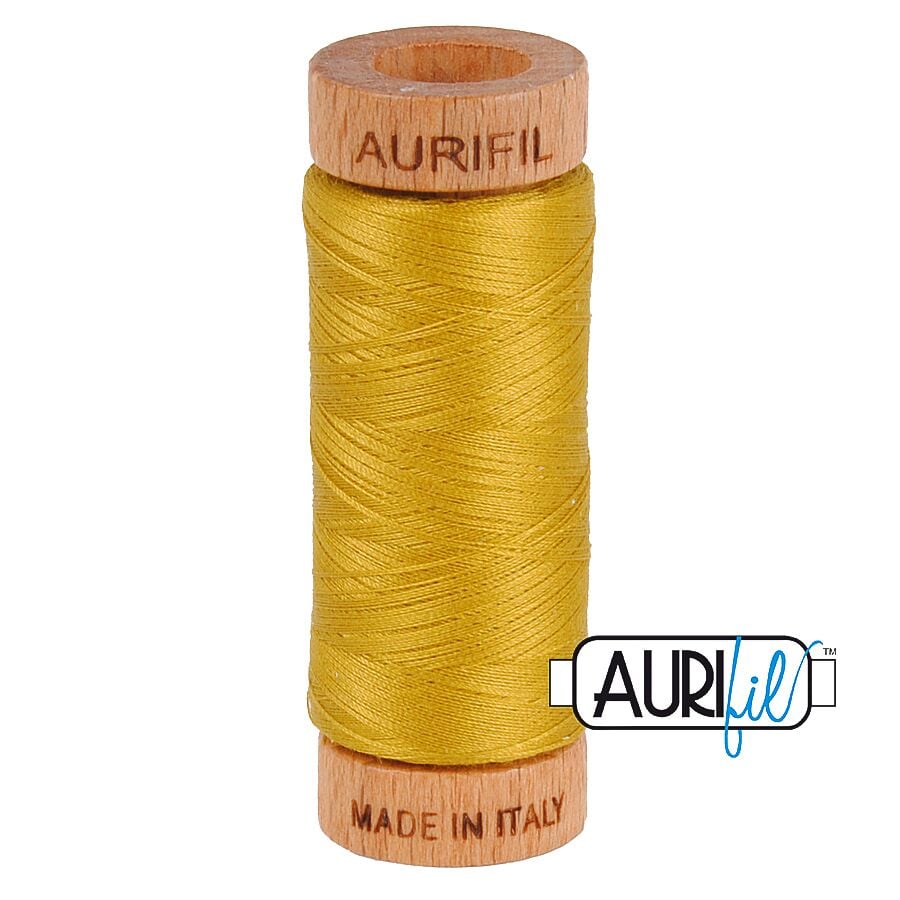 Aurifil 80wt Cotton Thread, Mustard #5022