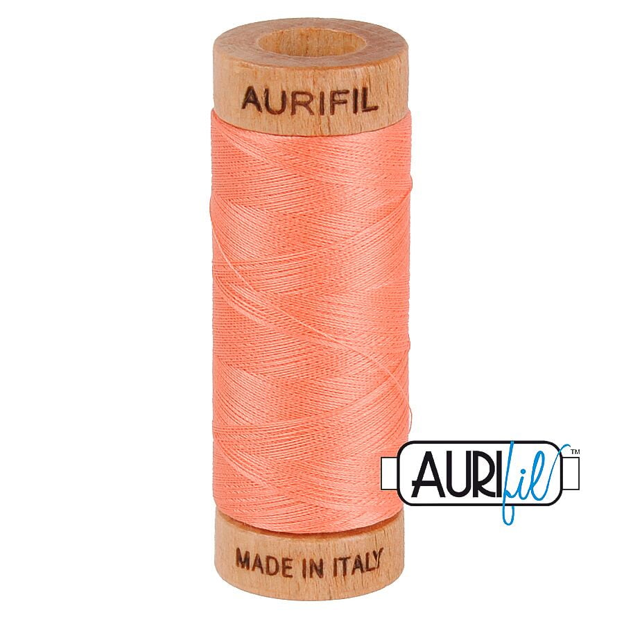 Aurifil 80wt Cotton Thread, Light Salmon #2220