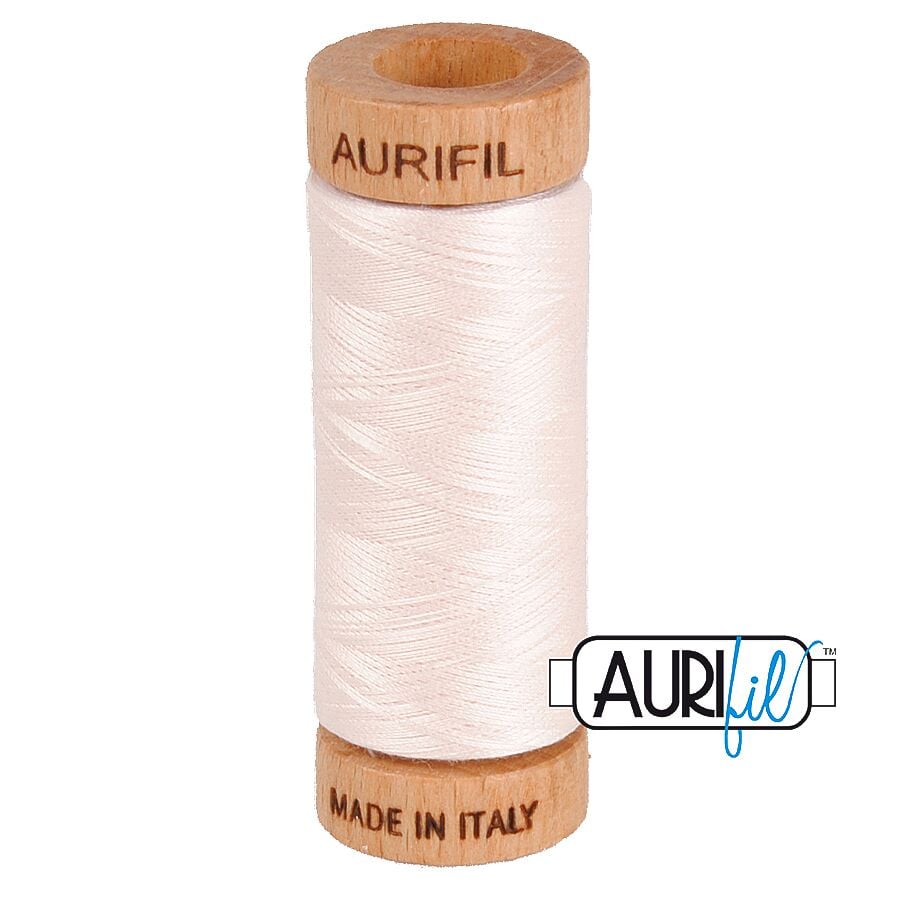 Aurifil 80wt Cotton Thread, Oyster #2405