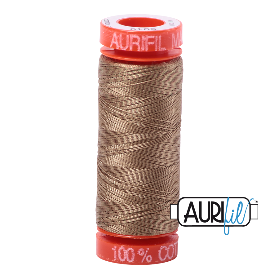 Aurifil 50wt Cotton Thead, Toast #6010 (200m)