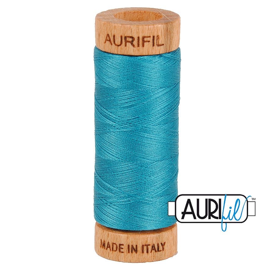 Aurifil 80wt Dark Turquoise #4182 - 100% Cotton Thread