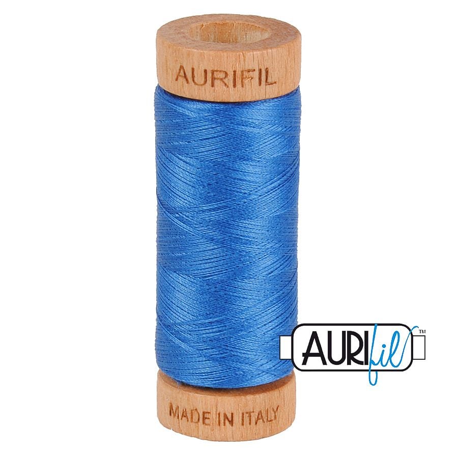 Aurifil 80wt Delft Blue #2730 - 100% Cotton Thread