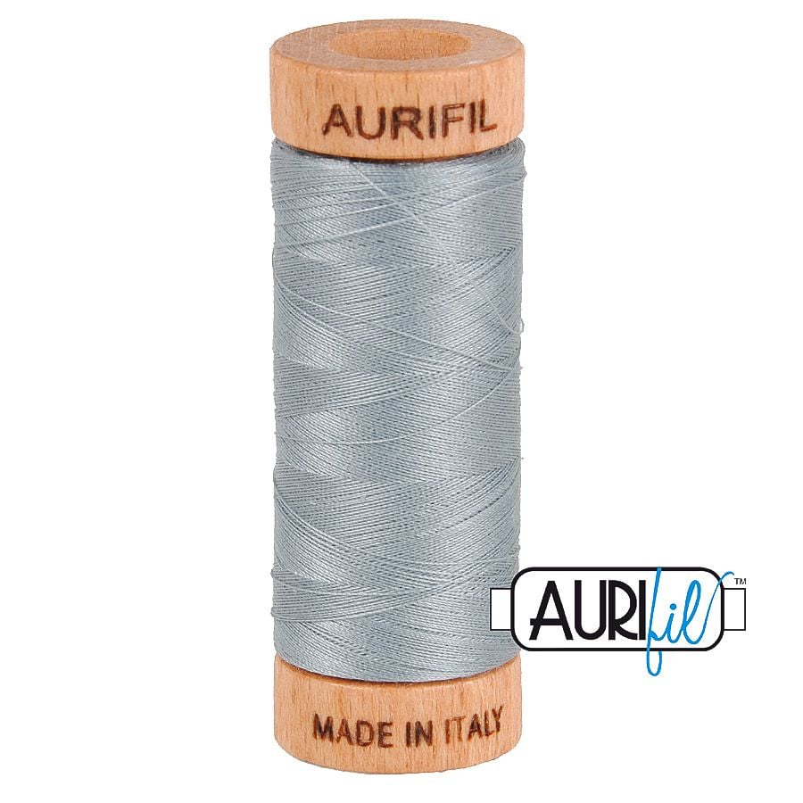 Aurifil 80wt Light Blue Grey #2610 - 100% Cotton Thread