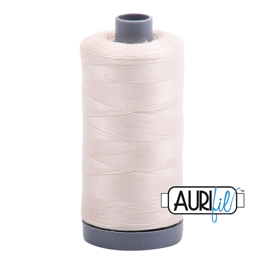 Aurifil 28wt Cotton Thread, Light Sand #2000