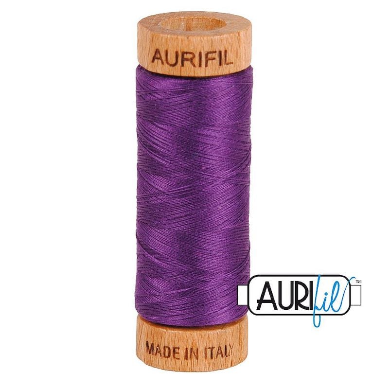 Aurifil 80wt Medium Purple #2545 - 100% Cotton Thread