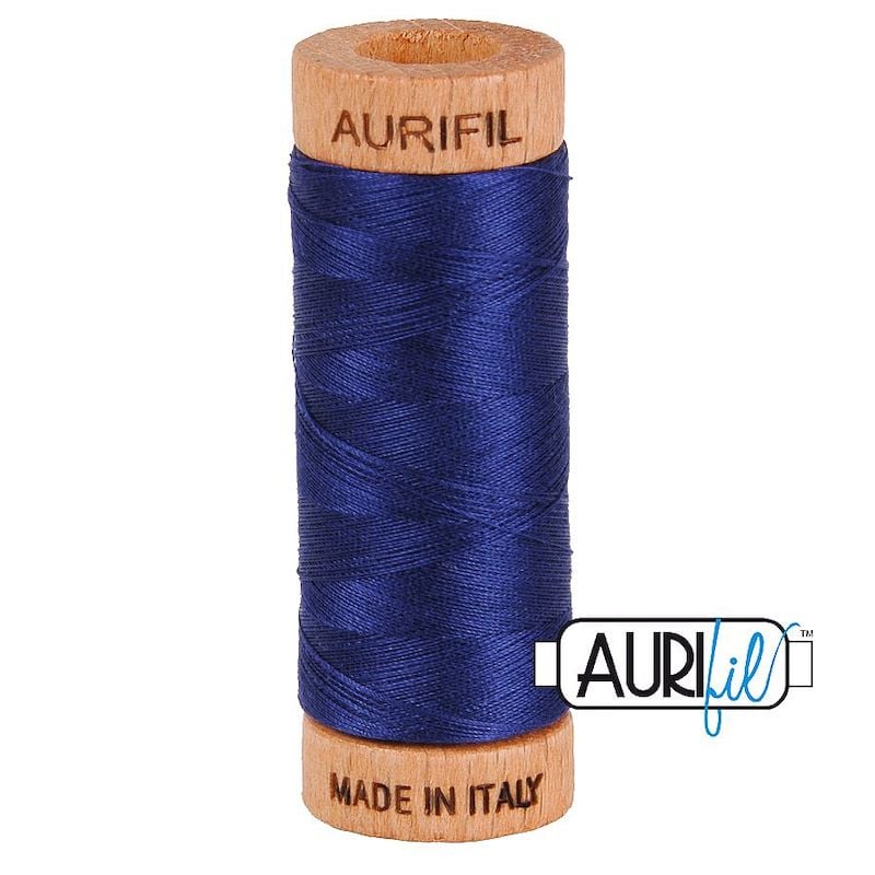 Aurifil 80wt Midnight #2745 - 100% Cotton Thread