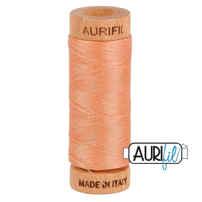 Aurifil 80wt Peach #2215 - 100% Cotton Thread