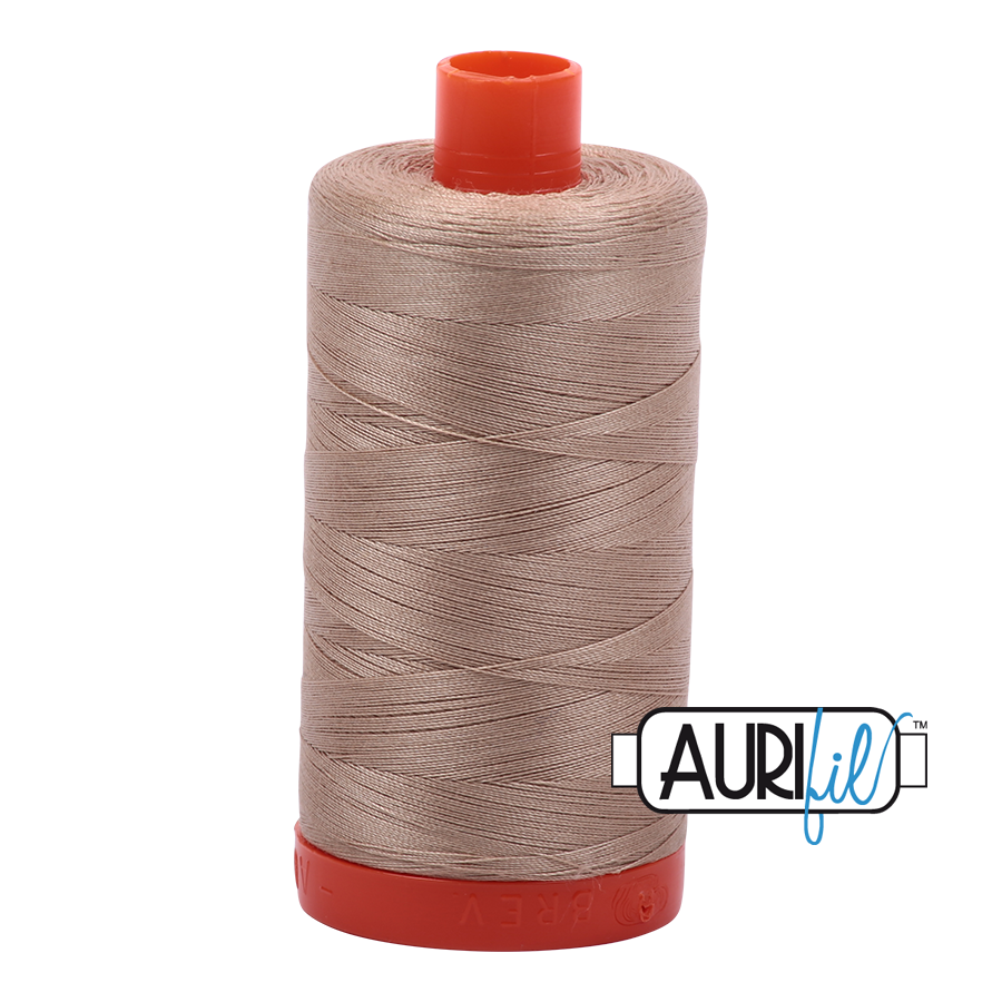 Aurifil 50wt Cotton Thread, Sand #2326