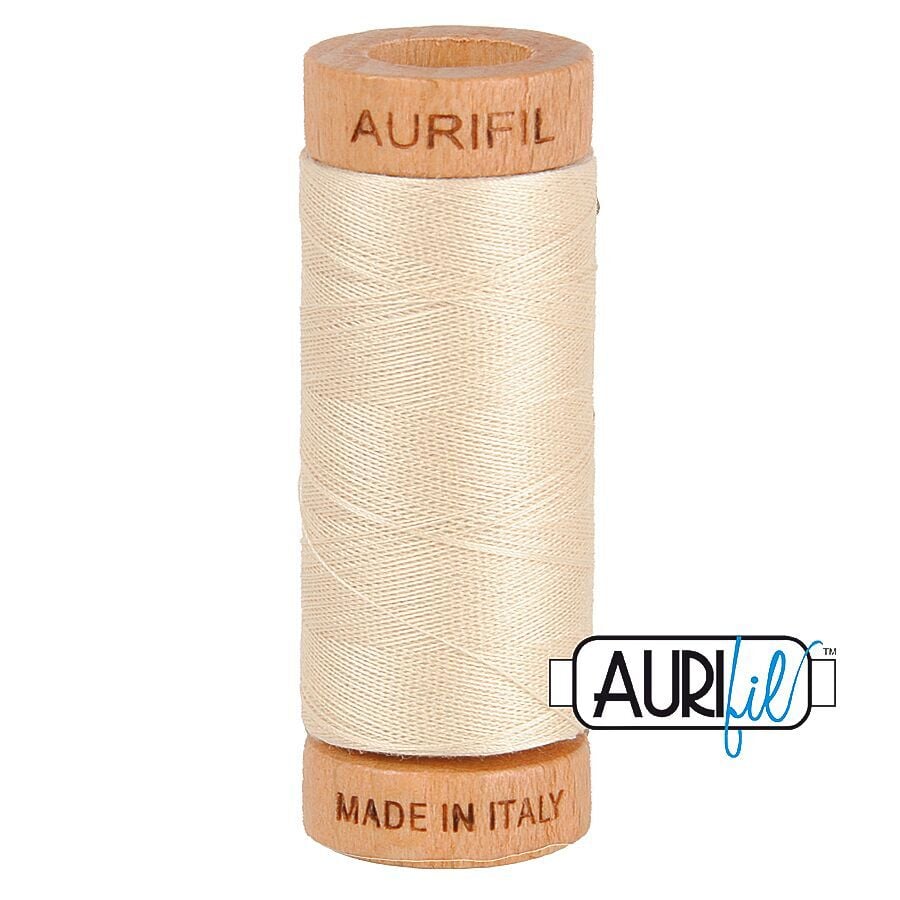 Aurifil 80wt Cotton Thread, Light Beige #2310