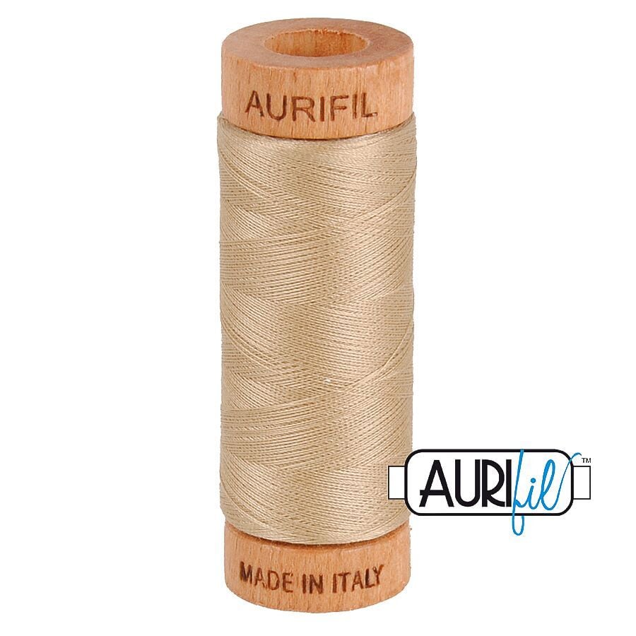 Aurifil 80wt Cotton Thread, Sand #2326