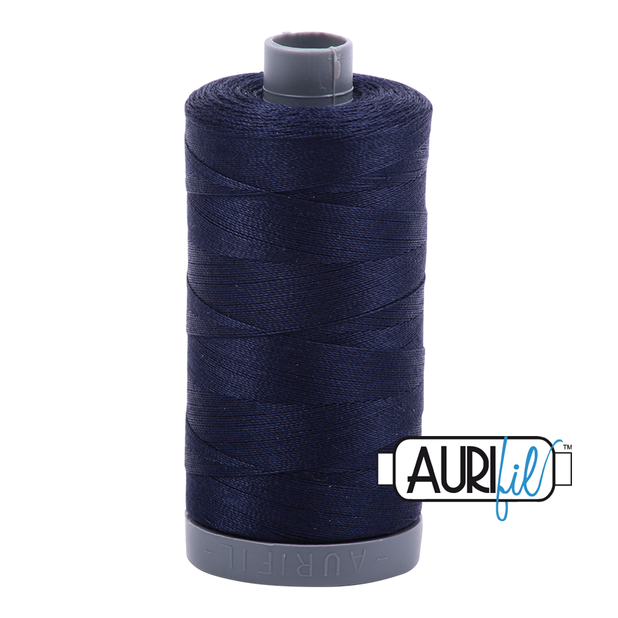 Aurifil 28wt Cotton Thread, Very Dark Navy #2785