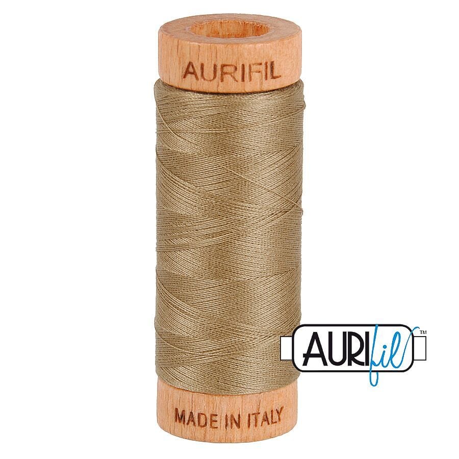 Aurifil 80wt Cotton Thread, Sandstone #2370