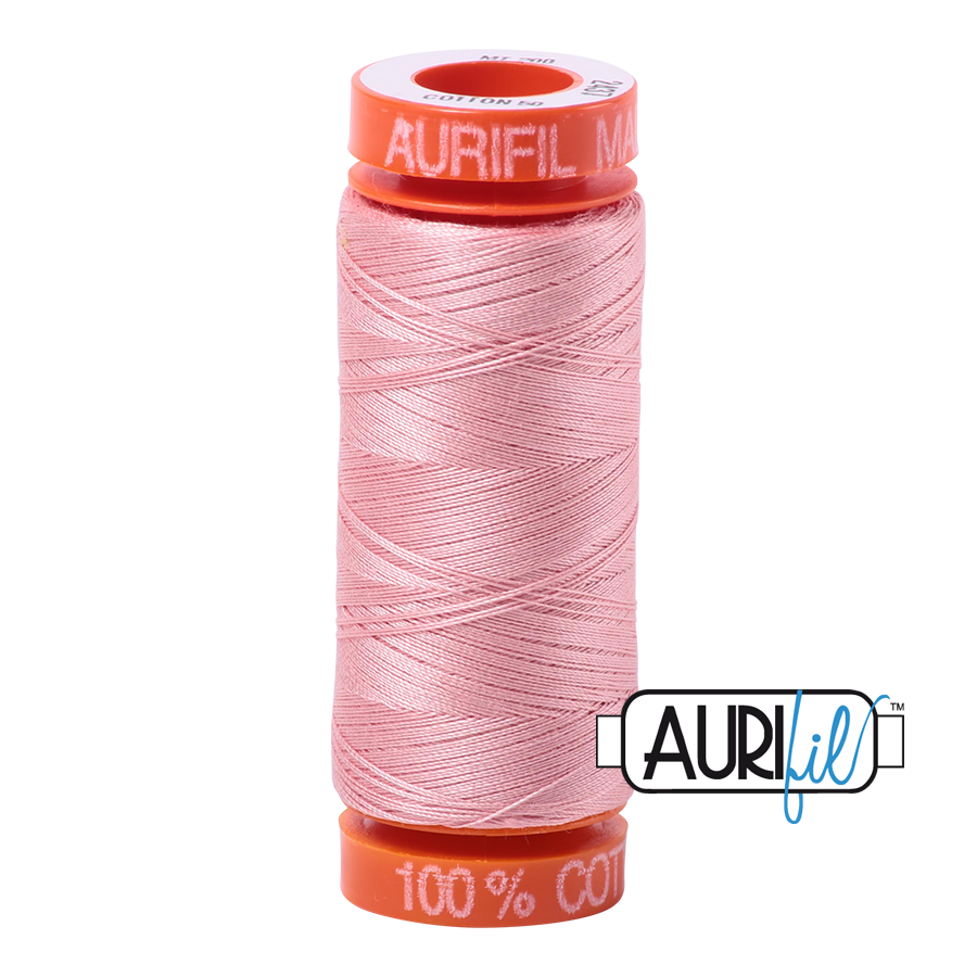 Aurifil 50wt Cotton Thead, Light Peony #2437 (200m)