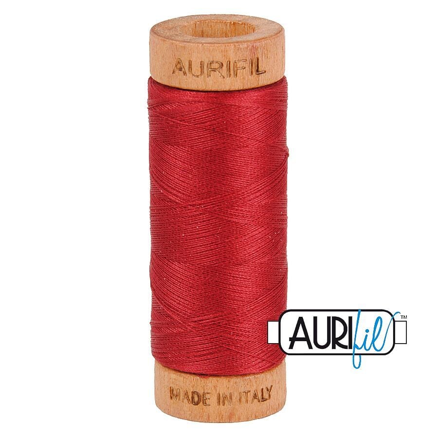 Aurifil 80wt Cotton Thread, Burgandy 1103