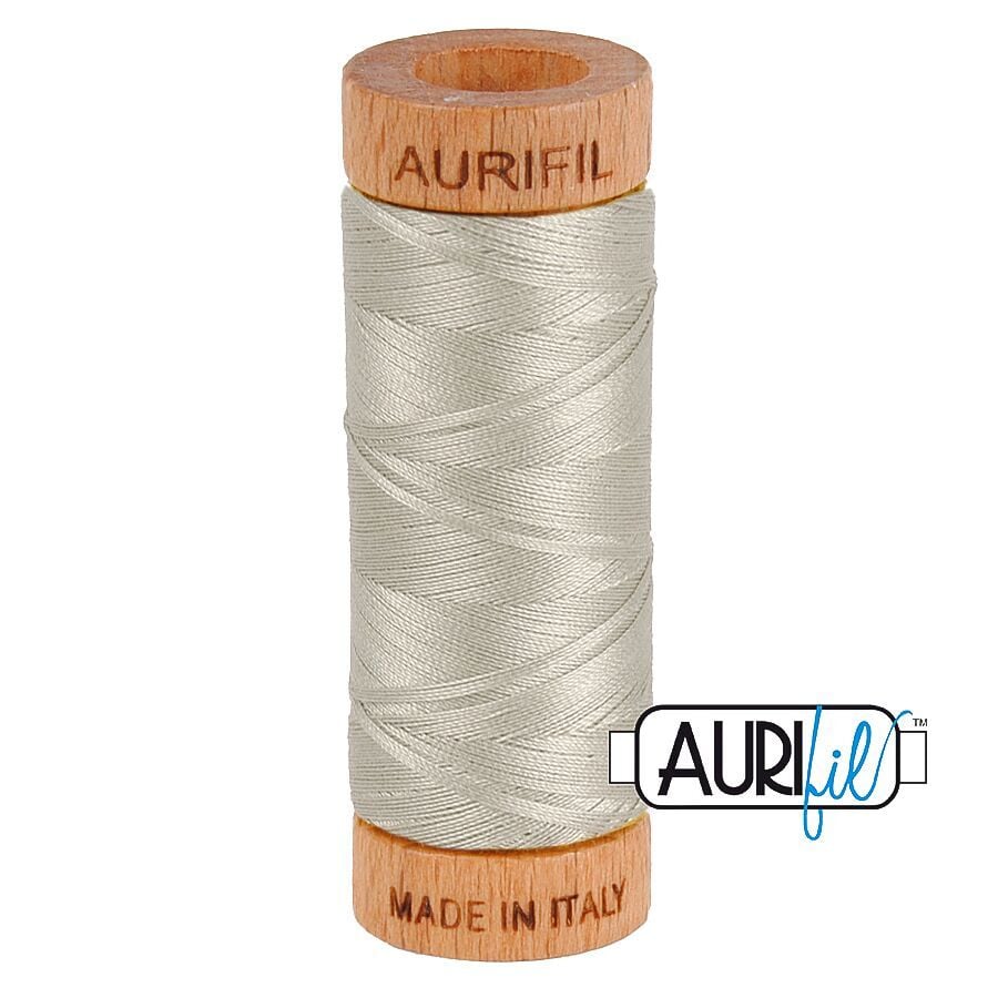 Aurifil 80wt Cotton Thread, Light Grey 5021